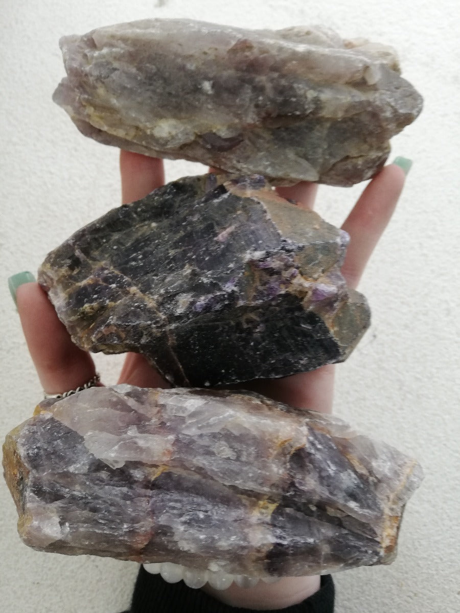 Chevron Amethyst Rough - Large - 1KG Chevron Amethyst Rough - Large - 1KG